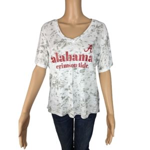 Flying Colors Apparel Alabama Crimson Tide Faye Flutter Sleeve Tee M